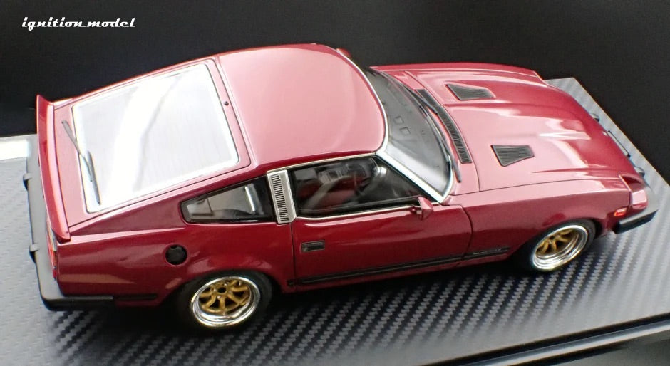 Ignition-Model Nissan Fairlady 280 Z S130 RHD Dark Red 1:18