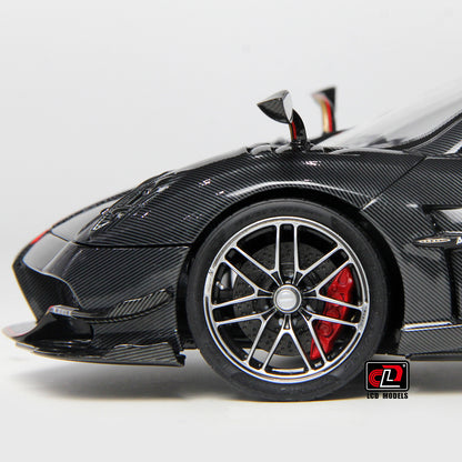 LCD Pagani Huayra Roadster BC Full Carbon Black 1:18