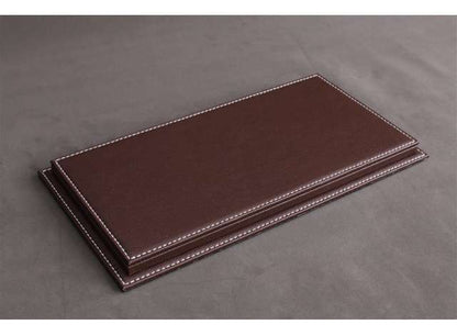 Atlantic Case Mulhouse Premium Acrylic Display Case w/ Dark Brown Leather Base w/ White Stitching 1:18