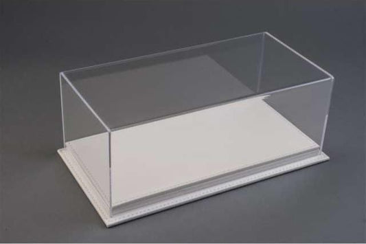 Atlantic Case Mulhouse Premium Acrylic Display Case w/ White Leather Base 1:18