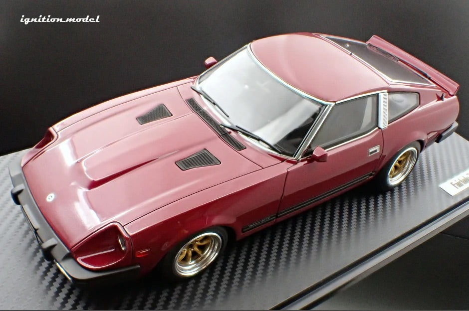 Ignition-Model Nissan Fairlady 280 Z S130 RHD Dark Red 1:18