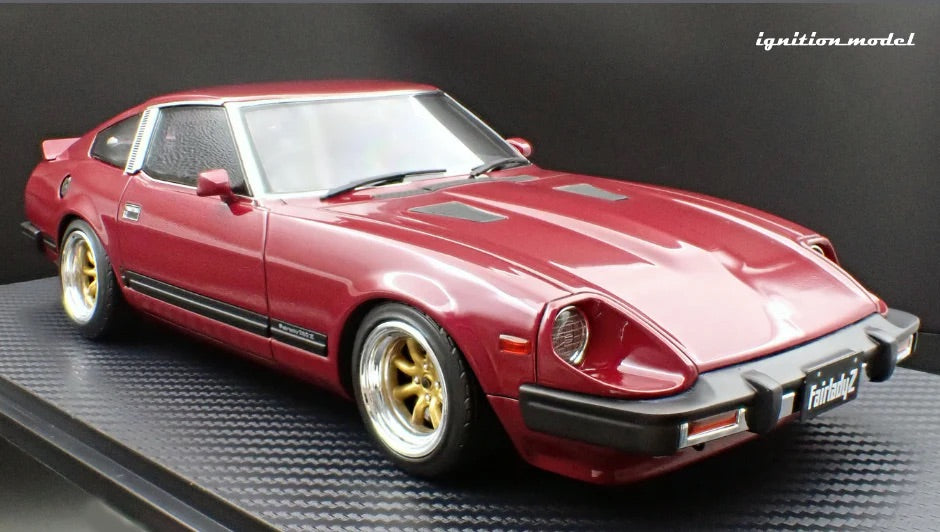 Ignition-Model Nissan Fairlady 280 Z S130 RHD Dark Red 1:18