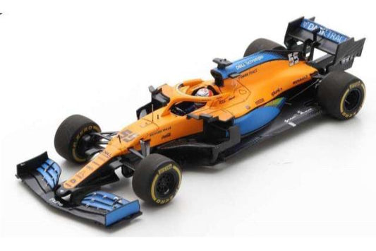 Minichamps 2020 Mclaren Renault MCL35 No 55 Carlo Sainz Austrian GP Orange & Blue 1:18