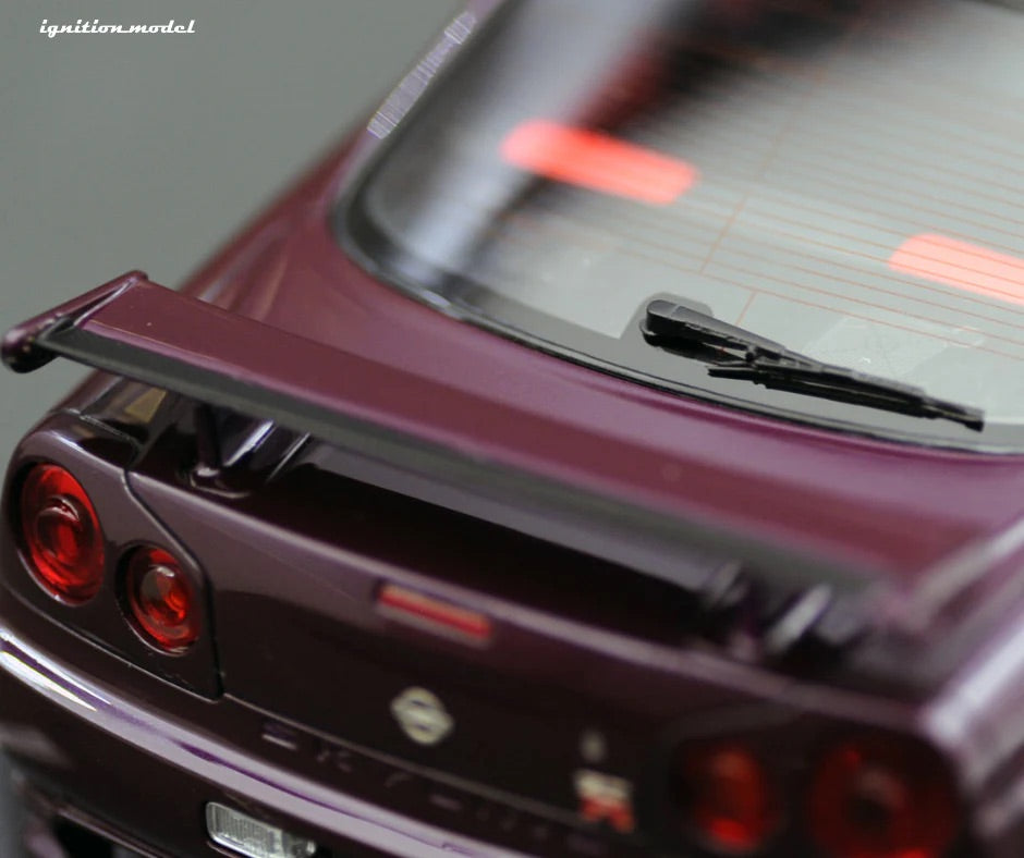 Ignition-Model Nissan Nismo GT-R R34 (BNR34) Z-tune RHD Midnight Purple 1:18