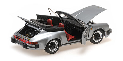 Minichamps 1983 Porsche 911 Carrera 3.2 Cabriolet G Series Grey Metallic 1:18