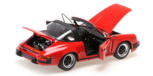 Minichamps 1983 Porsche 911 Carrera 3.2 Targa G Series Guards Red 1:18