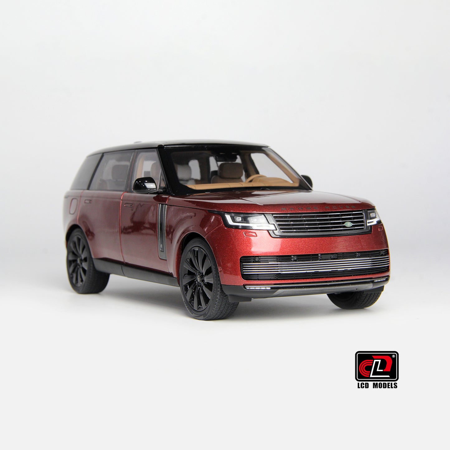 LCD 2022 Land Rover Range Rover SV Red w/ Black Wheels and Accents 1:18