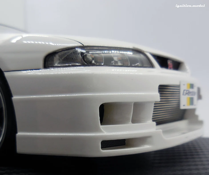 Ignition-Model Nissan GReddy GT-R R33 (BCNR33) RHD Pearl White 1:18