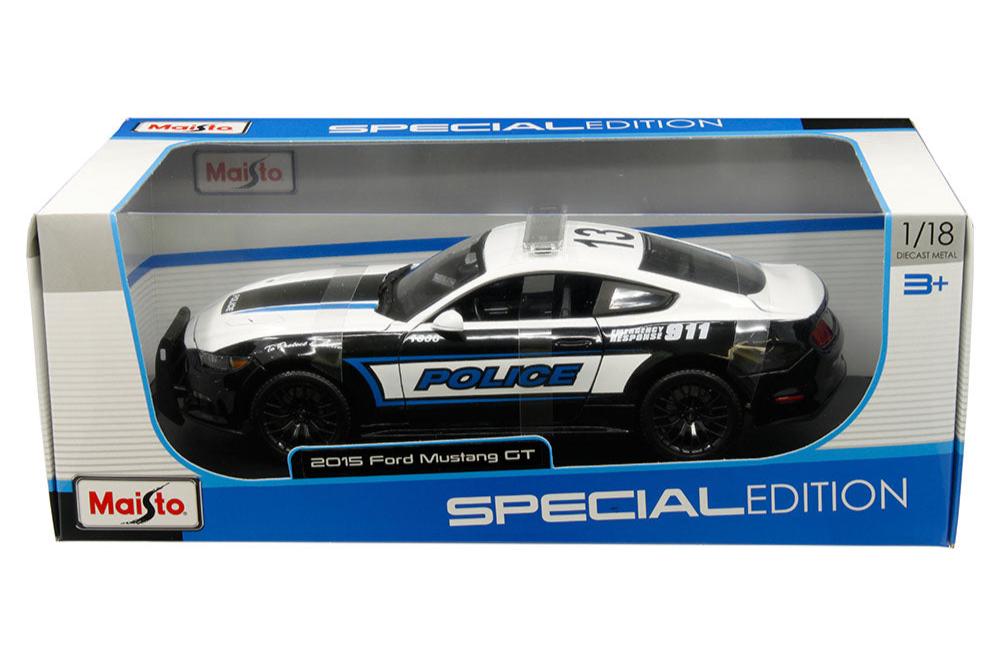 Maisto 2015 Ford Mustang GT Police Car 1:18