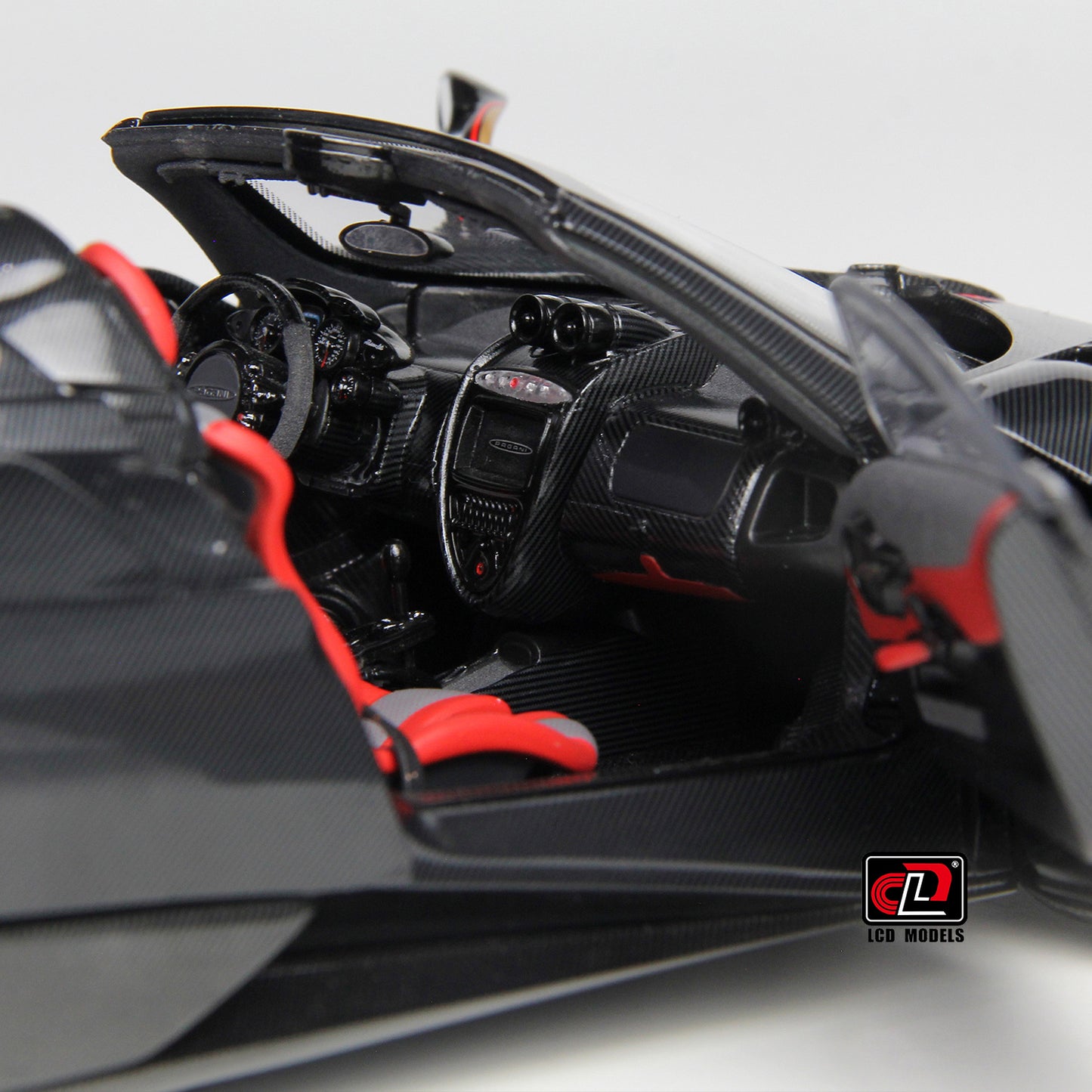 LCD Pagani Huayra Roadster BC Full Carbon Black 1:18