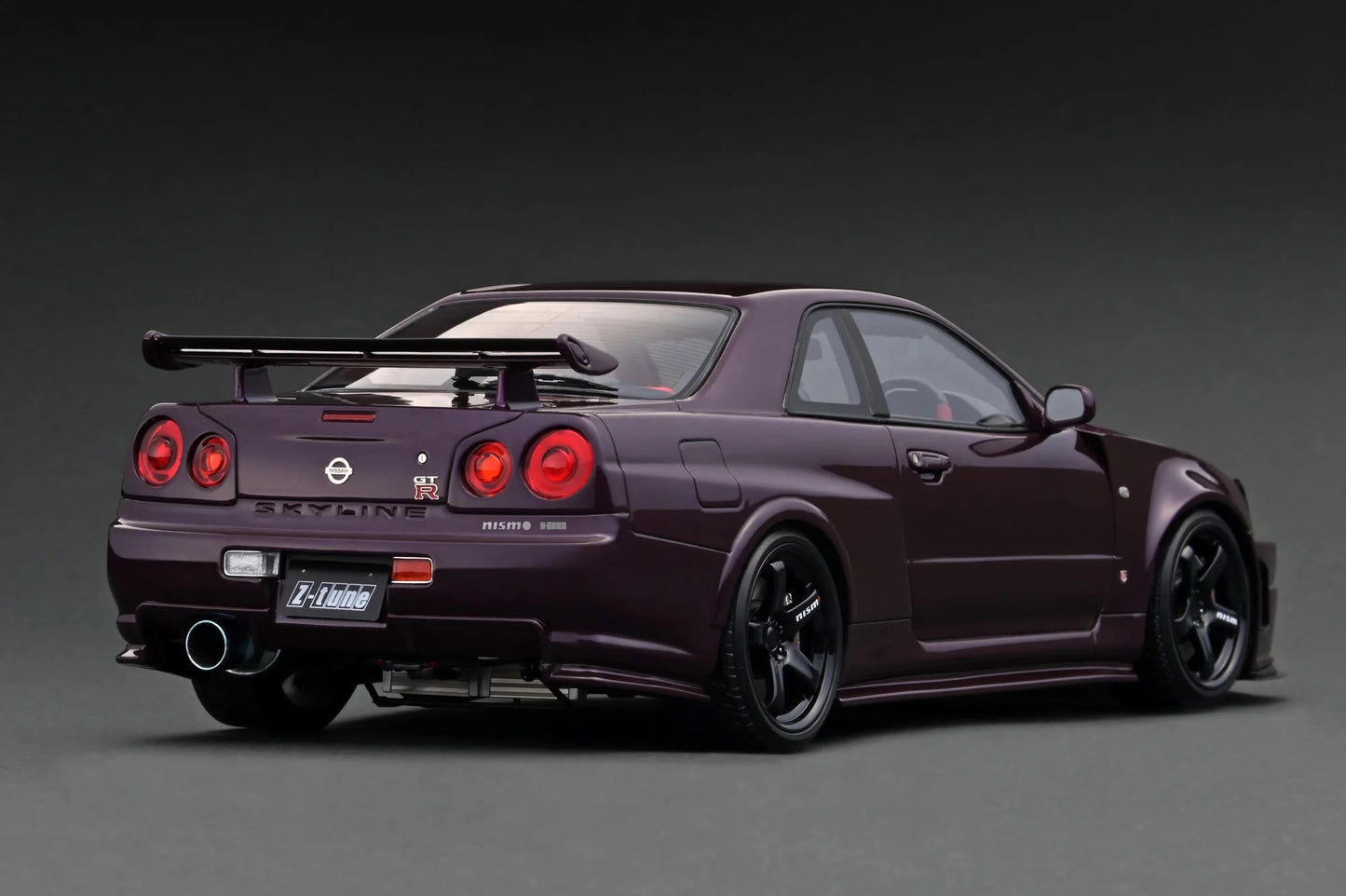 Ignition-Model Nissan Nismo GT-R R34 (BNR34) Z-tune RHD Midnight Purple 1:18