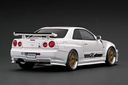 Ignition-Model Nissan GReddy GT-R R34 (BNR34) RHD White 1:18