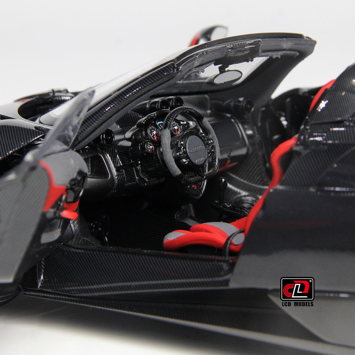 LCD Pagani Huayra Roadster BC Full Carbon Black 1:18