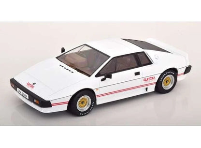 KK Scale 1981 Lotus Esprit Turbo 007 Movie Version White w/ Red Deco 1:18