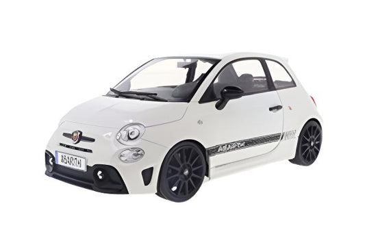 Solido 2022 Fiat 695 (500) Abarth White w/ Black Stripe 1:18