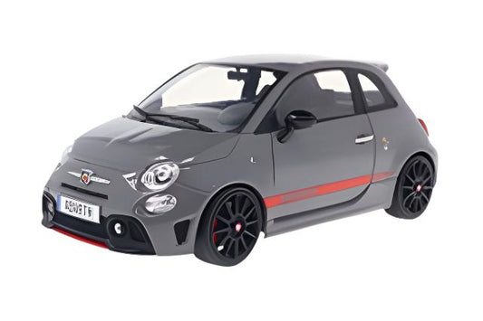 Solido 2022 Fiat 695 (500) Abarth XSR Edition Grey w/ Red Stripe 1:18