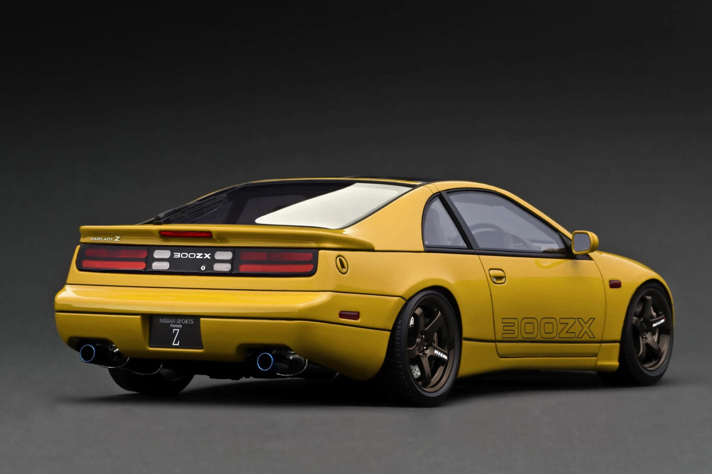 Ignition-Model Nissan Fairlady 300 ZX Z32 2by2 RHD Yellow 1:18