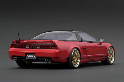 Ignition-Model Honda NSX (NA1) RHD Red w/ Gold Wheels 1:18