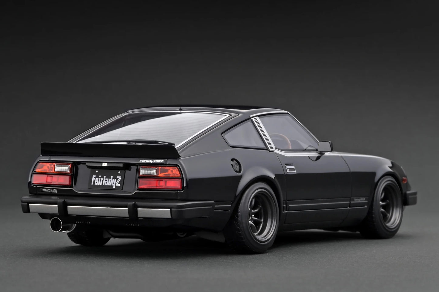 Ignition-Model Nissan Fairlady Z S130 RHD Black and Silver 1:18