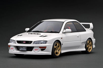 Ignition-Model Subaru Impreza WRX Type R STi Version V (GC8) White 1:18