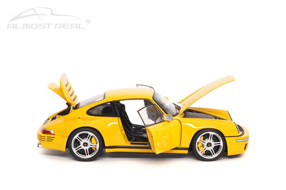 Almost-Real 2017 Porsche 911 RUF CTR Coupe Anniversary Blossom Yellow 1:18