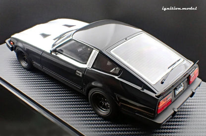 Ignition-Model Nissan Fairlady Z S130 RHD Black and Silver 1:18