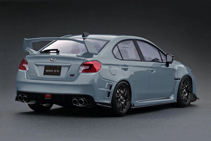 Ignition-Model Subaru WRX STi (CBA-VAB) Blue Grey Khaki w/ BBS RG-R Wheels 1:18