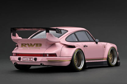 Ignition-Model Porsche 911 RWB 930 Pink Southern Cross w/ Gold Work M1 Wheels 1:18