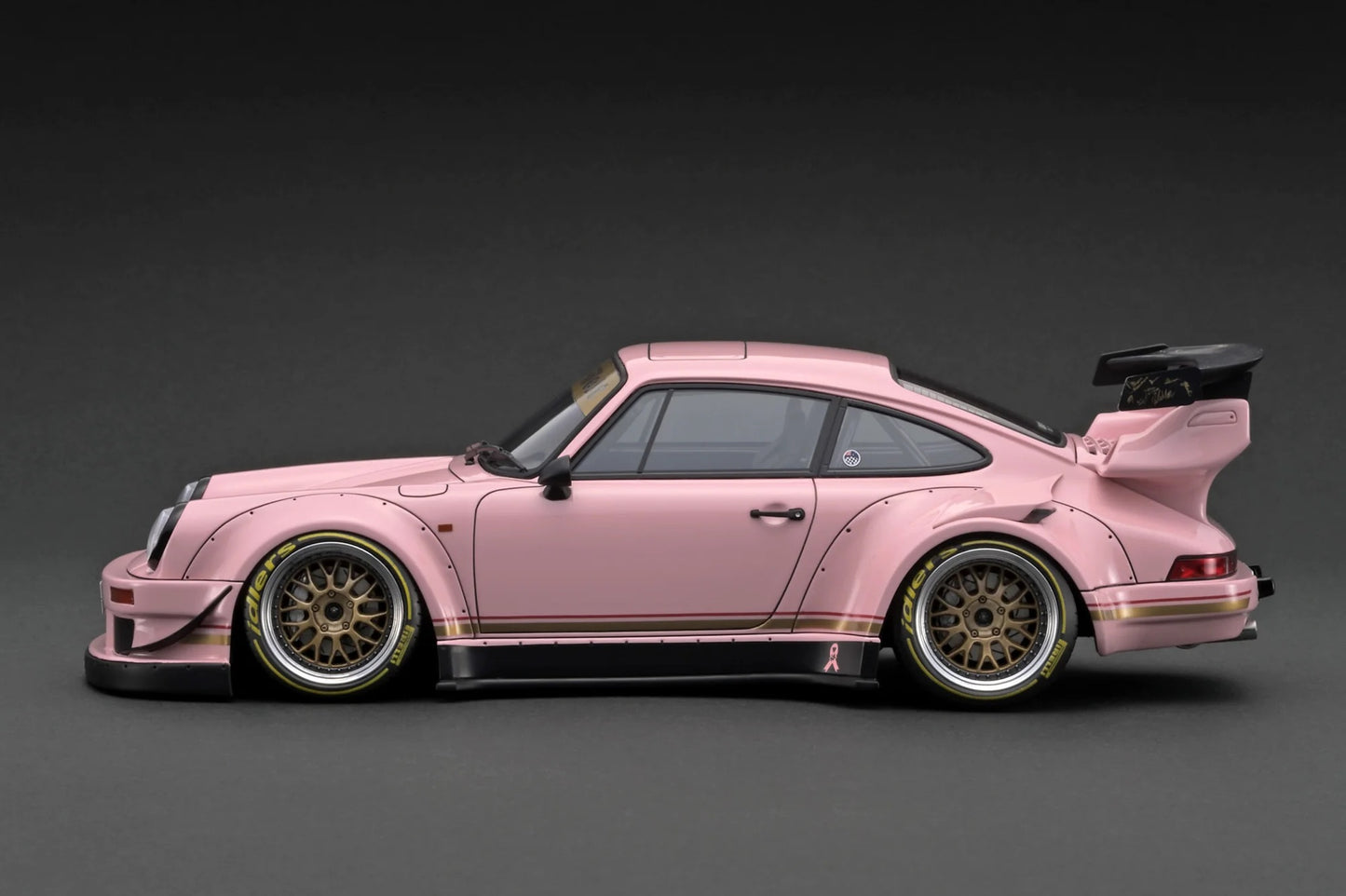 Ignition-Model Porsche 911 RWB 930 Pink Southern Cross w/ Gold Work M1 Wheels 1:18