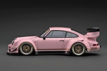 Ignition-Model Porsche 911 RWB 930 Pink Southern Cross w/ Gold Work M1 Wheels 1:18