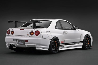 Ignition-Model Nissan Skyline GT-R R34 (BNR34) Top Secret 34GT-R RHD White 1:18