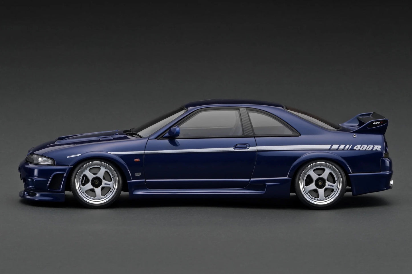 Ignition-Model Nissan Skyline GT-R 400r R33 (BCNR33) RHD Deep Marine Blue 1:18