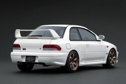 Ignition-Model Subaru Impreza 22b STi Version (GC8) White 1:18