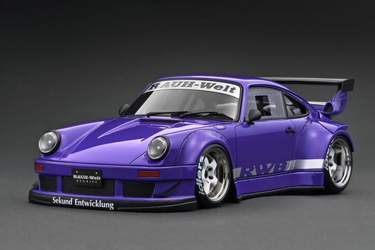 Ignition-Model Porsche 911 RWB 930 Purple w/ Work S1 Wheels 1:18