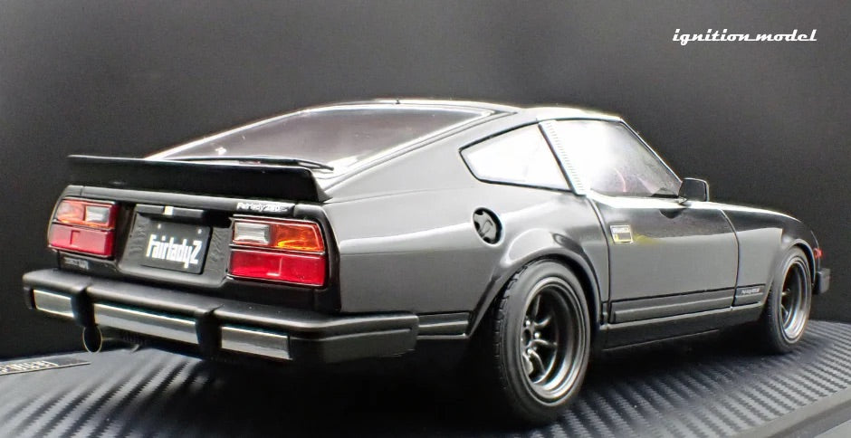 Ignition-Model Nissan Fairlady Z S130 RHD Black and Silver 1:18