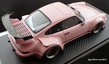 Ignition-Model Porsche 911 RWB 930 Pink Southern Cross w/ Gold Work M1 Wheels 1:18