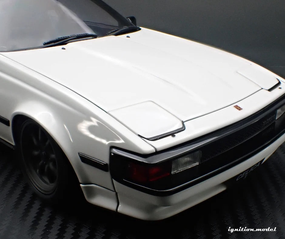 Ignition-Model Toyota Celica Supra Mk2 XX 2800 GT (A60) w/ Watanabe Wheels, White 1:18