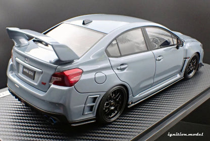 Ignition-Model Subaru WRX STi (CBA-VAB) Blue Grey Khaki w/ BBS RG-R Wheels 1:18