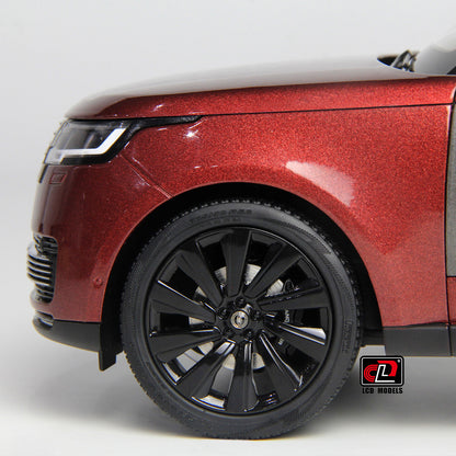 LCD 2022 Land Rover Range Rover SV Red w/ Black Wheels and Accents 1:18