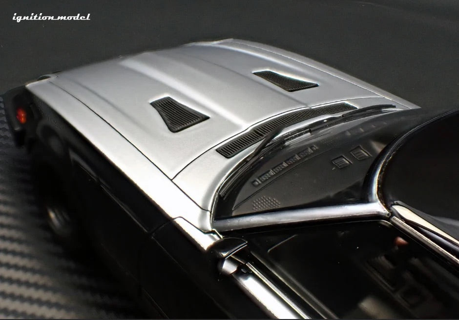 Ignition-Model Nissan Fairlady Z S130 RHD Black and Silver 1:18