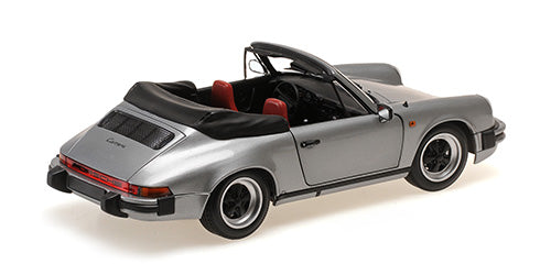 Minichamps 1983 Porsche 911 Carrera 3.2 Cabriolet G Series Grey Metallic 1:18