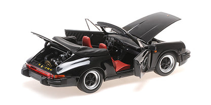 Minichamps 1983 Porsche 911 Carrera 3.2 Cabriolet G Series Black 1:18