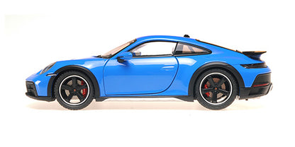 Minichamps 2022 Porsche 911 992 Dakar Shark Blue w/ Black Wheels 1:18