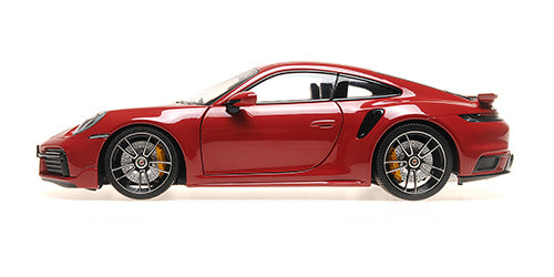 Minichamps 2021 Porsche 911 992 Turbo S Sport Design Carmine Red 1:18