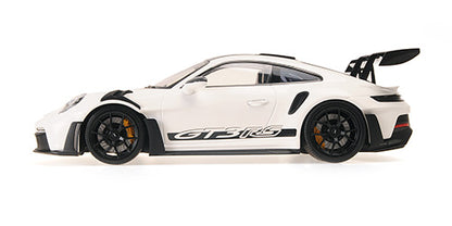 Minichamps 2023 Porsche 911 992 GT3 RS White w/ Weissach Pkg, Black Wheels & Deco 1:18 SEALED