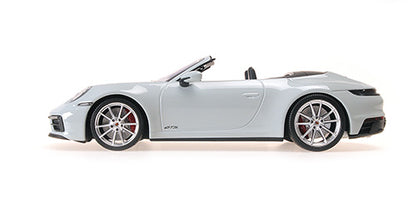 Minichamps 2020 Porsche 911 992 Carrera 4 GTS Cabriolet Chalk 1:18