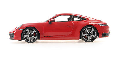 Minichamps 2019 Porsche 911 992 Carrera 4S Coupe Carmine Red w/ Carrera Exclusive Design Wheels 1:18 SEALED