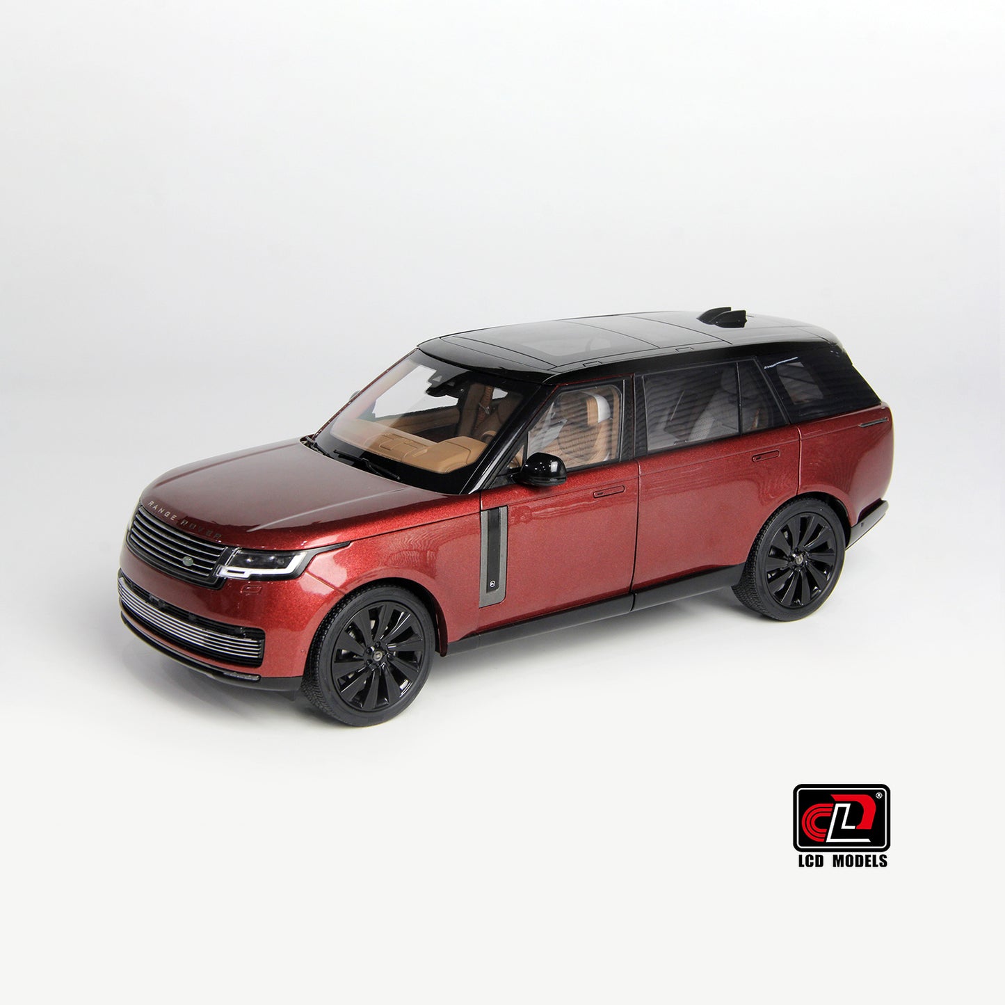 LCD 2022 Land Rover Range Rover SV Red w/ Black Wheels and Accents 1:18