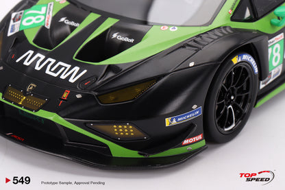 Topspeed Lamborghini Huracan GT3 EVO2 #78 Forte Racing IMSA 2023 Daytona 24hrs Green 1:18