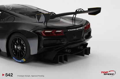 Topspeed 2023 Chevrolet Corvette C8 Z06 GT3.R Road America Test Car Black 1:18